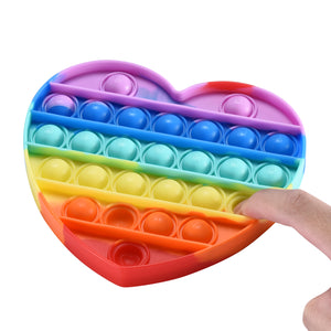 Pop Fidget Sensory Game Toy, Stress Anxiety Autism Special Needs Relief, Heart