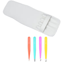 Precision Stainless Steel Multicolored Tweezer Combo Pack With Travel Case