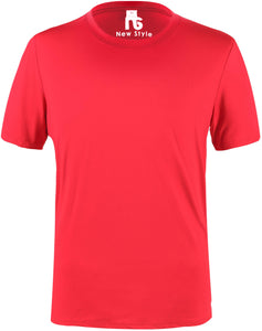 New Style Premium Moisture-Wicking All-Sport Short-Sleeve T-Shirt Front Cardinal