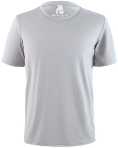 New Style Premium Moisture-Wicking All-Sport Short-Sleeve T-Shirt Front Gray